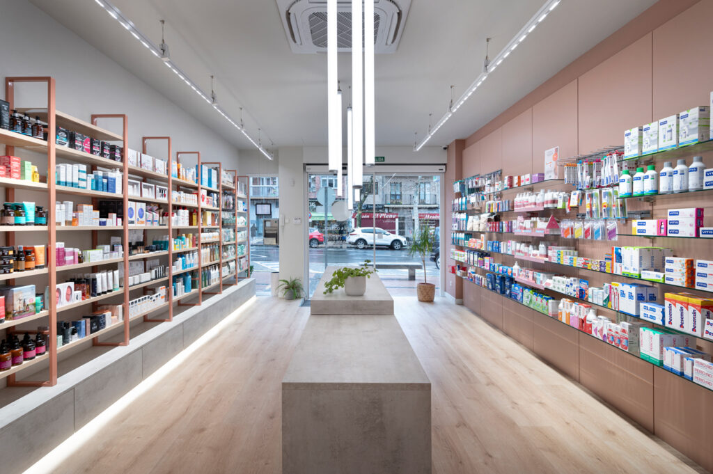 Farmacia Rebeca, visual merchandising.